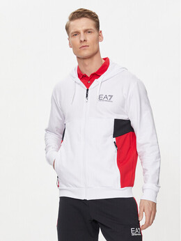 EA7 Emporio Armani: Белая толстовка 