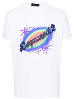 Dsquared2: Белая футболка 