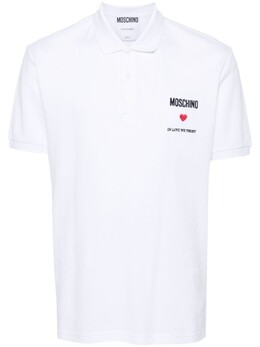 Moschino: Рубашка с вышивкой 