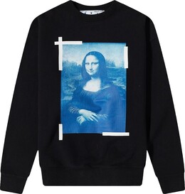 Off-White: Чёрная толстовка  Monalisa Over