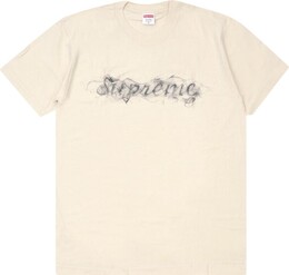 Supreme: Бежевая футболка  Smoke
