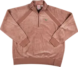 Supreme: Футболка  Lacoste из велюра