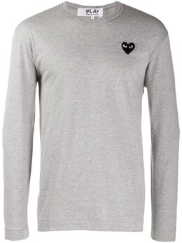 Comme Des Garçons Play: Серый свитер 