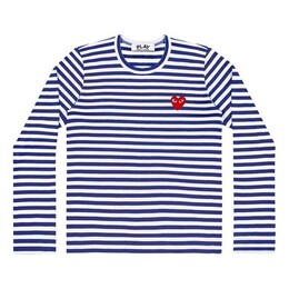 Comme Des Garçons Play: Футболка  Heart в полоску