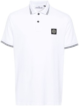 Stone Island: Белая рубашка 