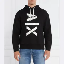 Armani Exchange: Чёрная толстовка 