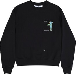 Off-White: Чёрная толстовка  Adam is Eve