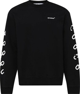 Off-White: Чёрная толстовка  Arrow