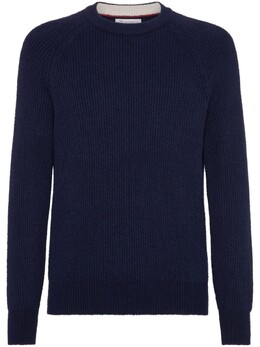 Brunello Cucinelli: Синий свитер 
