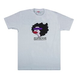Supreme: Белая футболка  Gonz