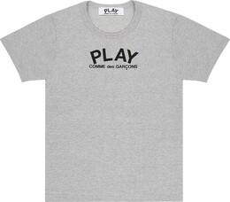 Comme Des Garçons Play: Серая футболка 