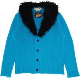 Marni: Синий кардиган 
