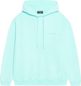 Balenciaga: Зелёная толстовка 