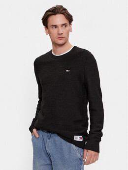 Tommy Jeans: Чёрный свитер 