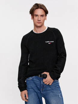 Tommy Jeans: Чёрный свитер 