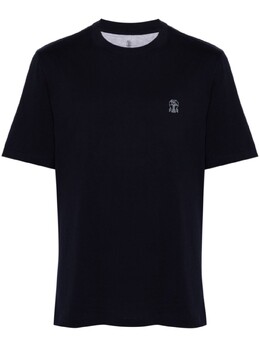Brunello Cucinelli: Синяя футболка 