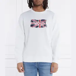 Pepe Jeans London: Белая толстовка 