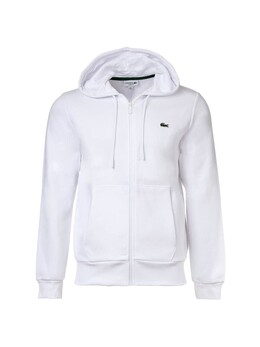 Lacoste: Белая толстовка 