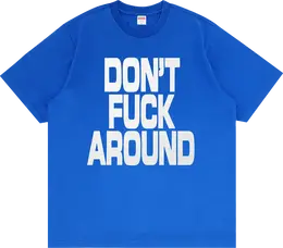 Supreme: Синяя футболка  Fuck