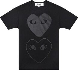 Comme Des Garçons Play: Чёрная футболка 