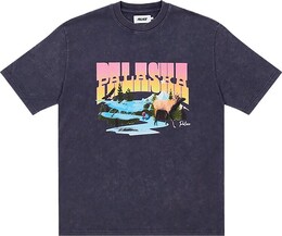 Palace: Фиолетовая футболка 