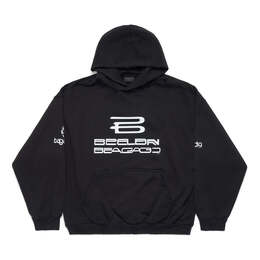 Balenciaga: Чёрная толстовка 