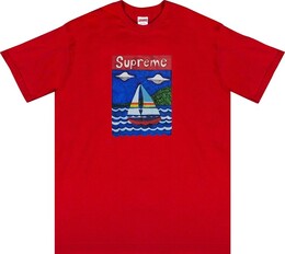 Supreme: Красная футболка  Sailboat