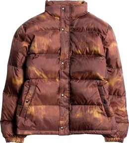 Stussy: Коричневый пуховик 