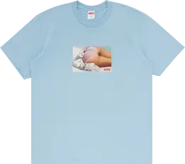 Supreme: Голубая футболка 