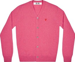 Comme Des Garçons Play: Розовый кардиган  Heart