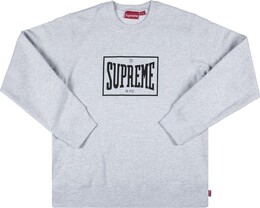 Supreme: Серая толстовка  Warm Up
