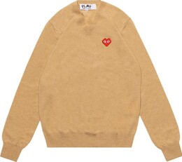 Comme Des Garçons Play: Свитер  Heart с v-образным вырезом