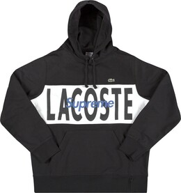 Supreme: Толстовка  Lacoste с капюшоном
