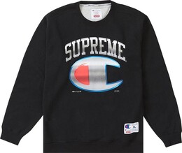 Supreme: Чёрная толстовка  Champion