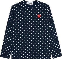 Comme Des Garçons Play: Футболка в горошек 