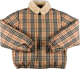 Supreme: Пуховик с воротником 