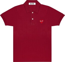 Comme Des Garçons Play: Бордовое поло  Heart
