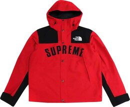 Supreme: Красный пуховик  Arc Logo Mountain