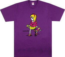 Supreme: Фиолетовая футболка  Suzie Switchblade