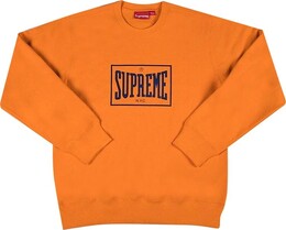 Supreme: Оранжевая толстовка  Warm Up