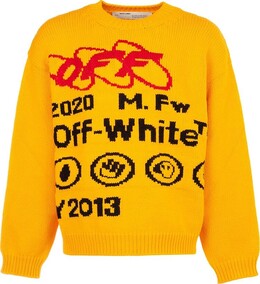 Off-White: Трикотажная толстовка  Industrial
