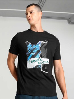 PUMA: Чёрная футболка 