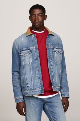 Tommy Jeans: Синяя куртка 