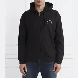 Tommy Hilfiger: Чёрная толстовка 