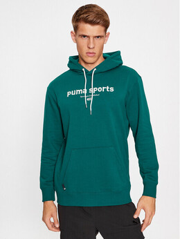 PUMA: Зелёная толстовка 