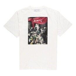 Off-White: Футболка  Caravaggio Painting оверсайз