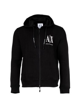 Armani Exchange: Чёрная толстовка 