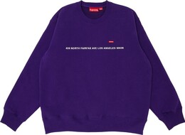 Supreme: Фиолетовая толстовка  Shop