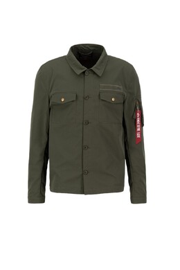 Alpha Industries: Куртка цвета хаки 