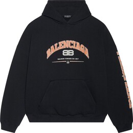 Balenciaga: Чёрная толстовка 